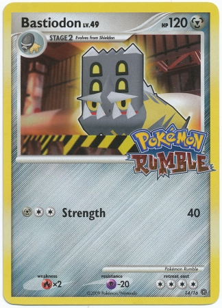 Bastiodon 14/16 Holo Promo - Pokemon Rumble